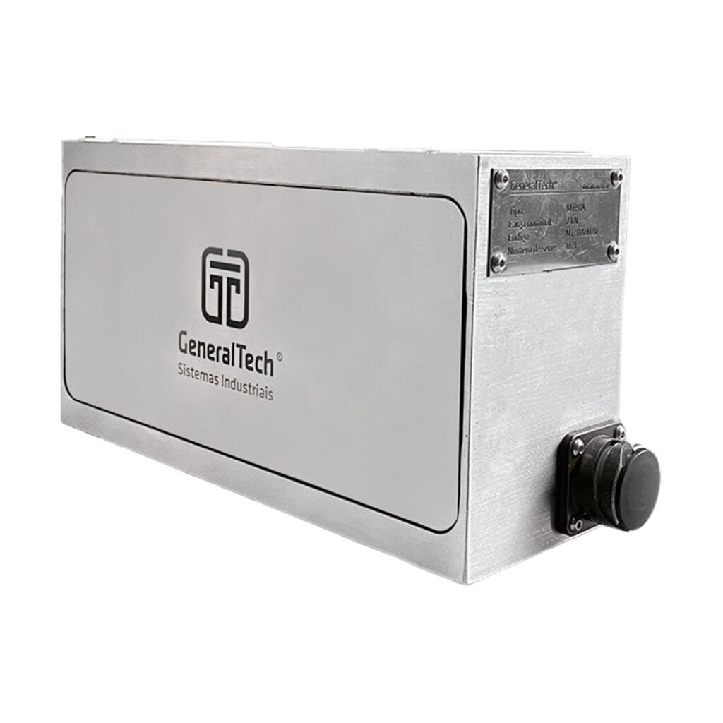 Detalhe construtivo da célula de carga MTH1A – aço inox 420 e 304, pillow block load cell de alta rigidez